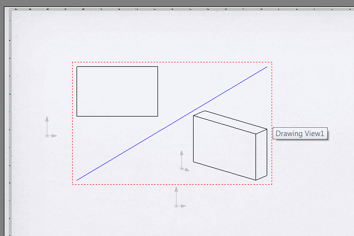Bounding box diagonal in the drawing