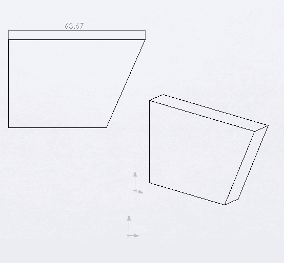 Longest edge dimensioned in the drawing view