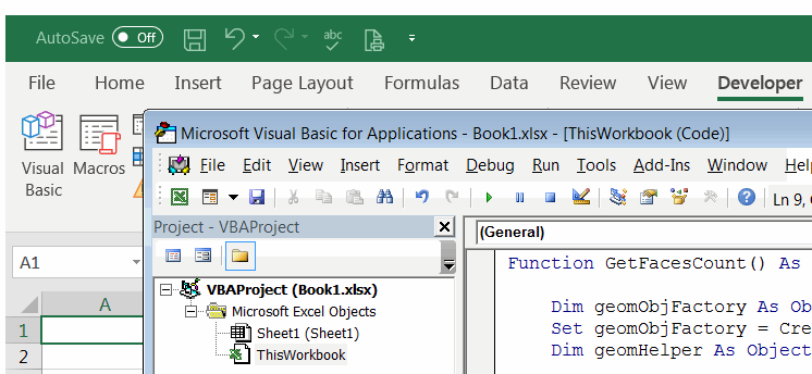 从Excel调用SOLIDWORKS插件API的宏