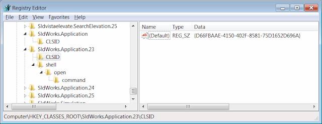 Class identifiers in Windows registry