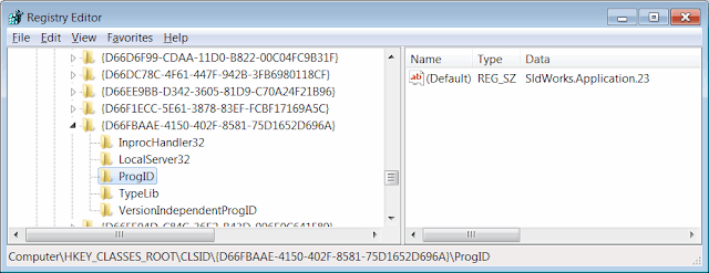Prog Ids in Windows registry